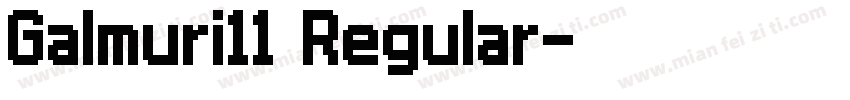 Galmuri11 Regular字体转换